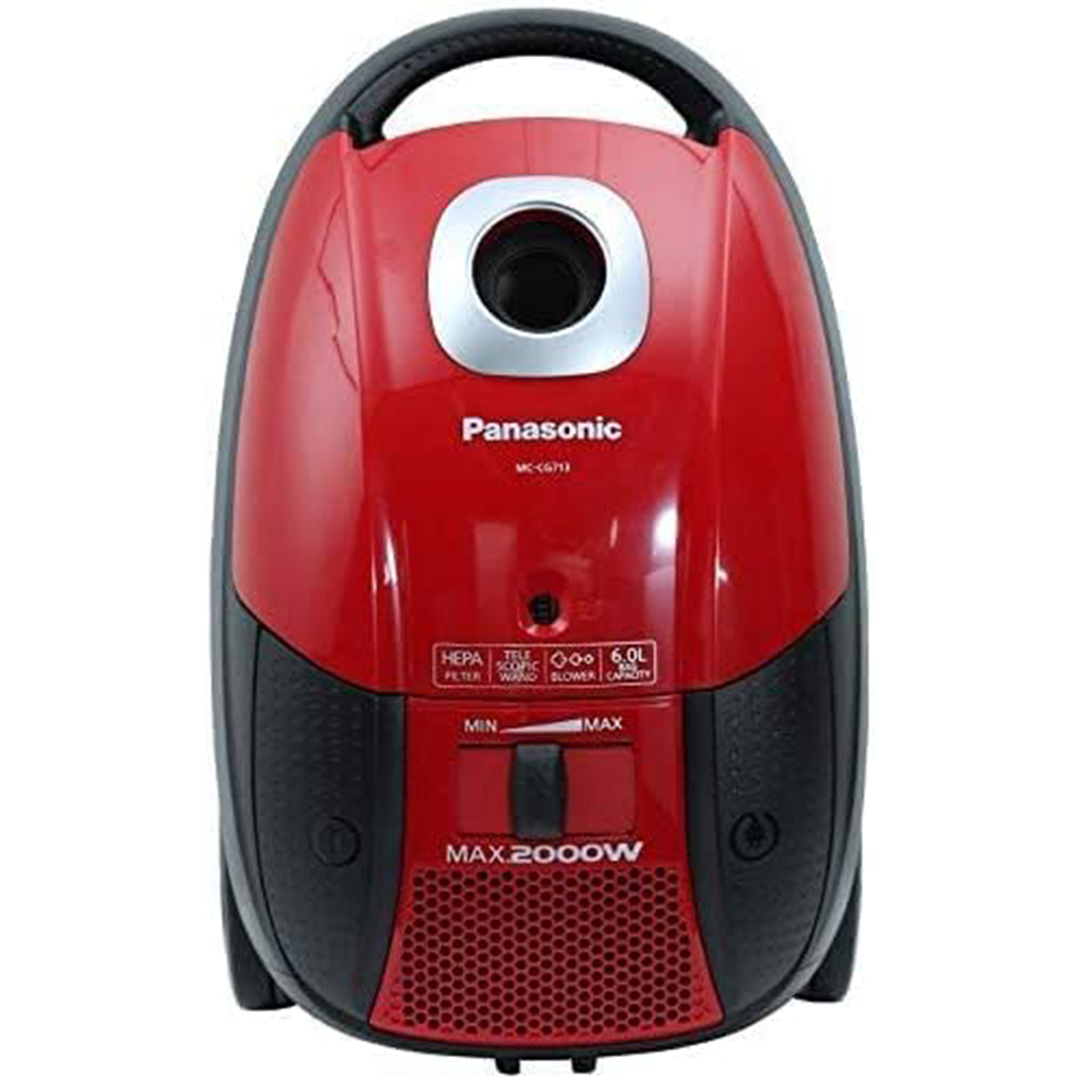 باناسونيك مكنسة كهربائية كانيستر حمراء ‎–‎ Panasonic Canister Vacuum Cleaner Red MC-CG713