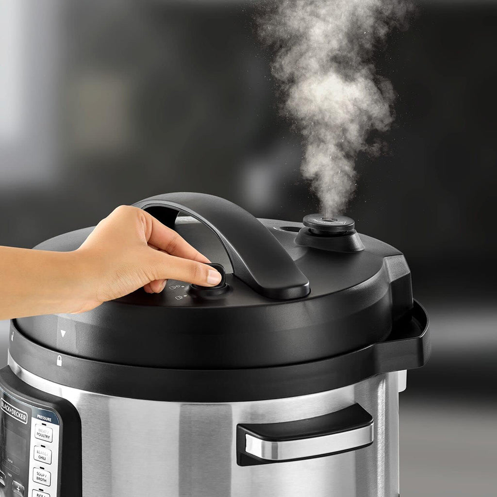 حلة بخار سمارت من بلاك اند ديكر 1350 وات - Black+Decker Smart Steam Pot Pcp1010 - B5