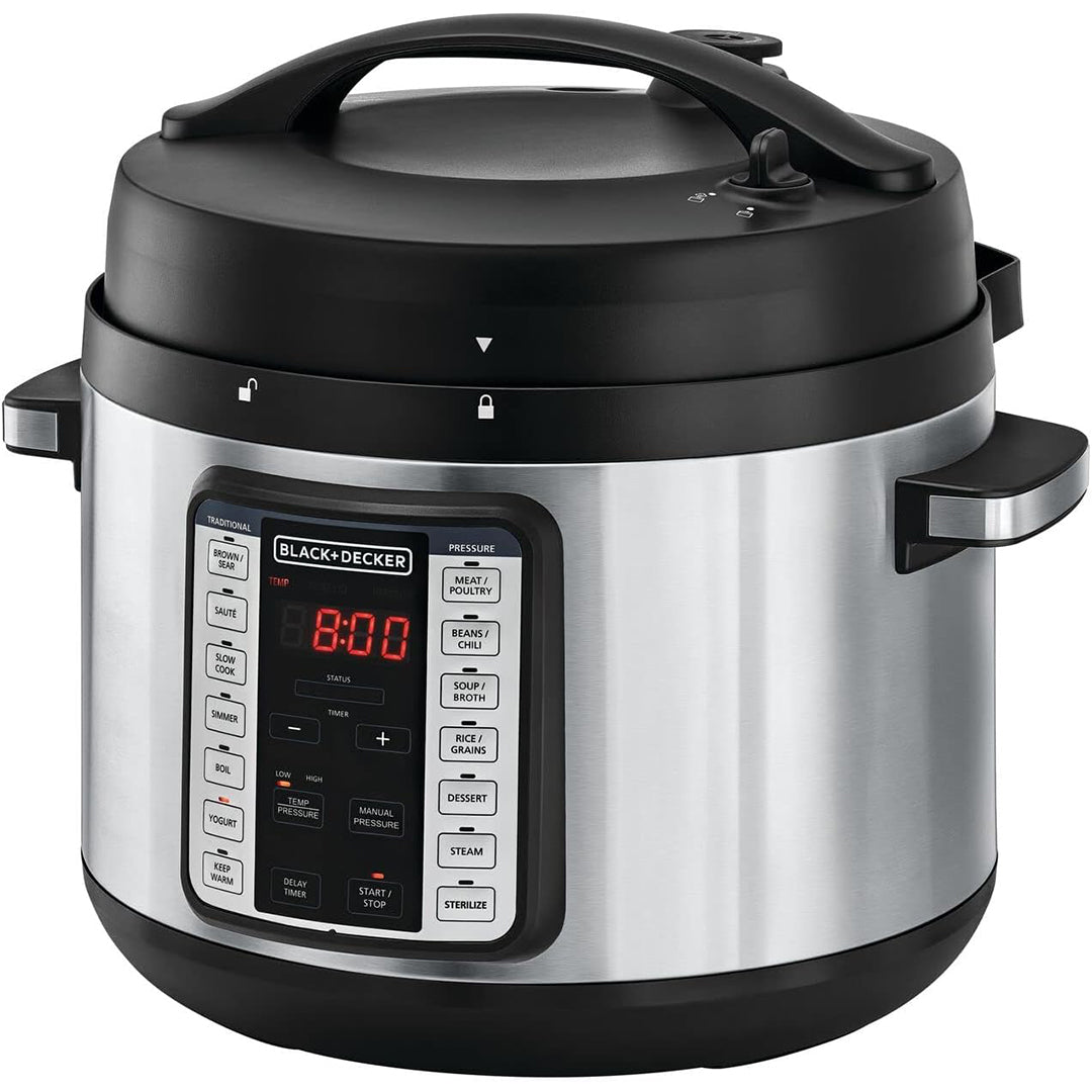 حلة بخار سمارت من بلاك اند ديكر 1350 وات - Black+Decker Smart Steam Pot Pcp1010 - B5