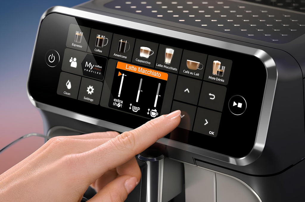 ماكينة تحضير الإسبريسو الأوتوماتيكية بالكامل من فيليبس ( Ep5447/90 )