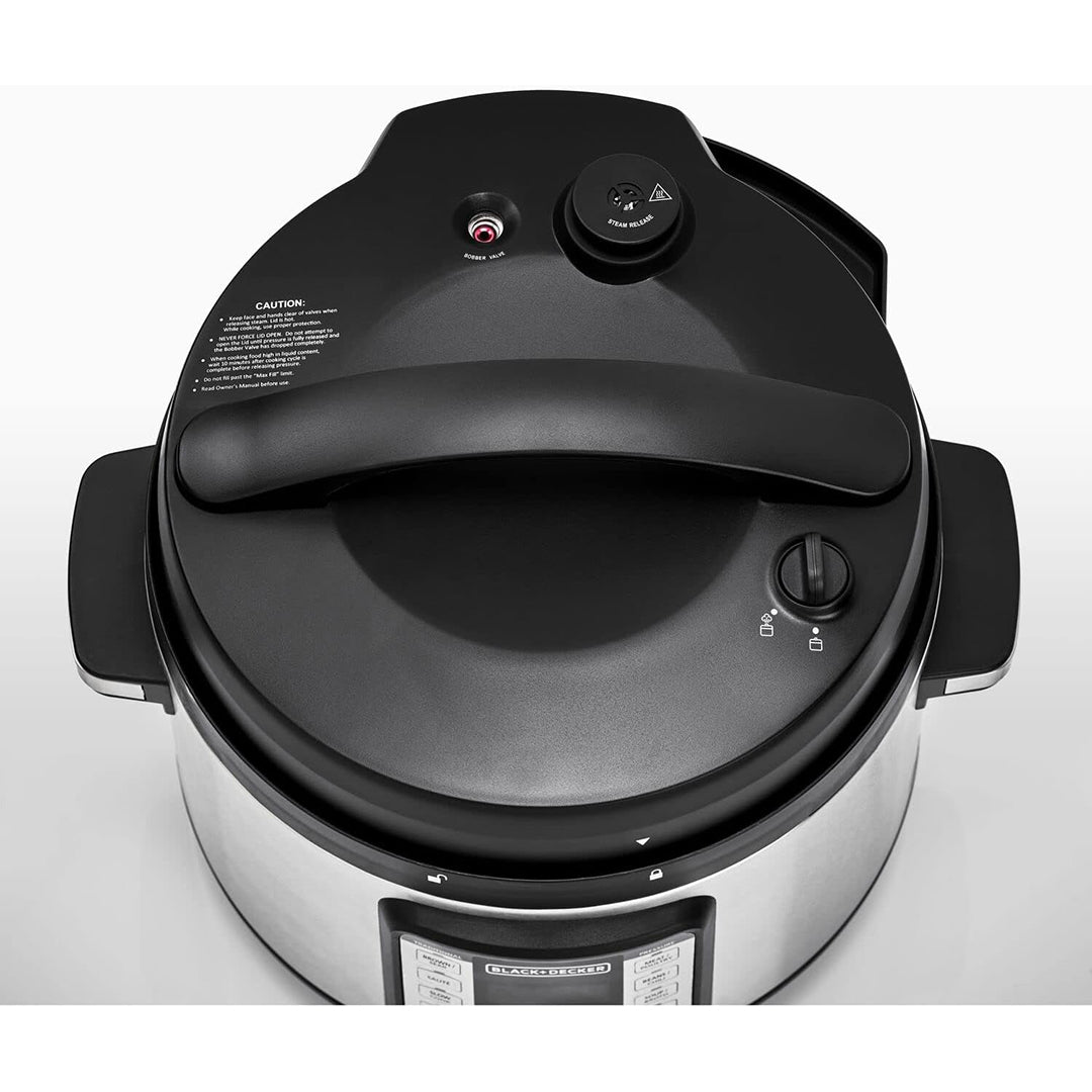 حلة بخار سمارت من بلاك اند ديكر 1350 وات - Black+Decker Smart Steam Pot Pcp1010 - B5