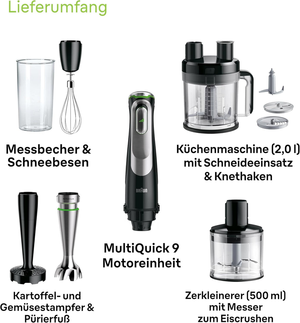 هاند بليندر براون مالتي كويك 9 1200 وات ‎–‎ Braun MultiQuick 9 Hand Blender 1200W MQ9187XLI