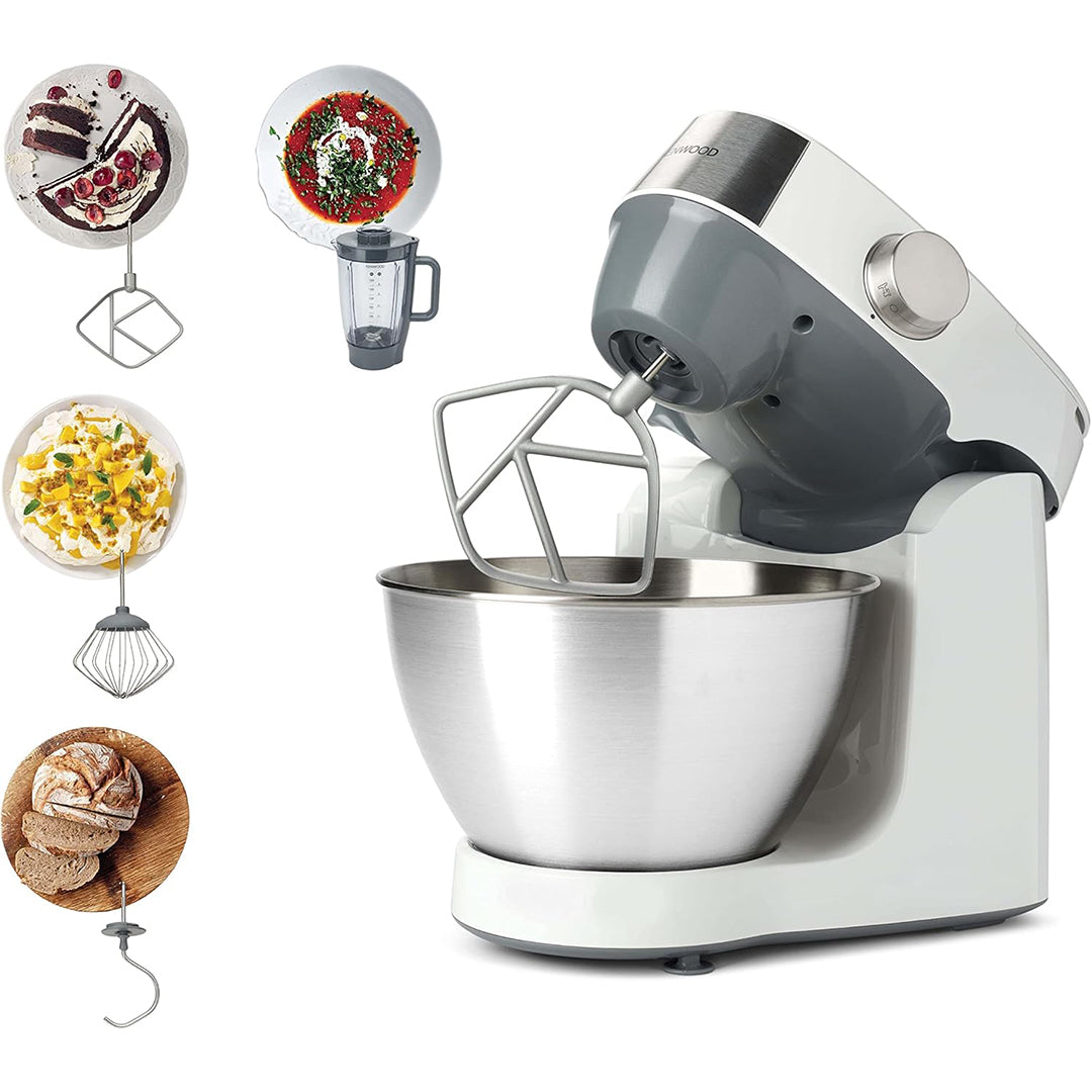 عجان جامب بيراني بقدرة 1000 وات من كينوود أبيض ‎–‎ Kenwood Stand Mixer 1000W KHC29.B0WH