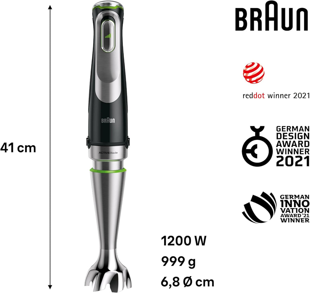 هاند بليندر براون مالتي كويك 9 1200 وات ‎–‎ Braun MultiQuick 9 Hand Blender 1200W MQ9187XLI