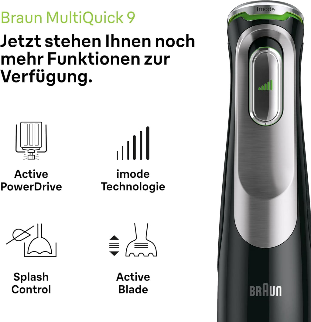 هاند بليندر براون مالتي كويك 9 1200 وات ‎–‎ Braun MultiQuick 9 Hand Blender 1200W MQ9187XLI