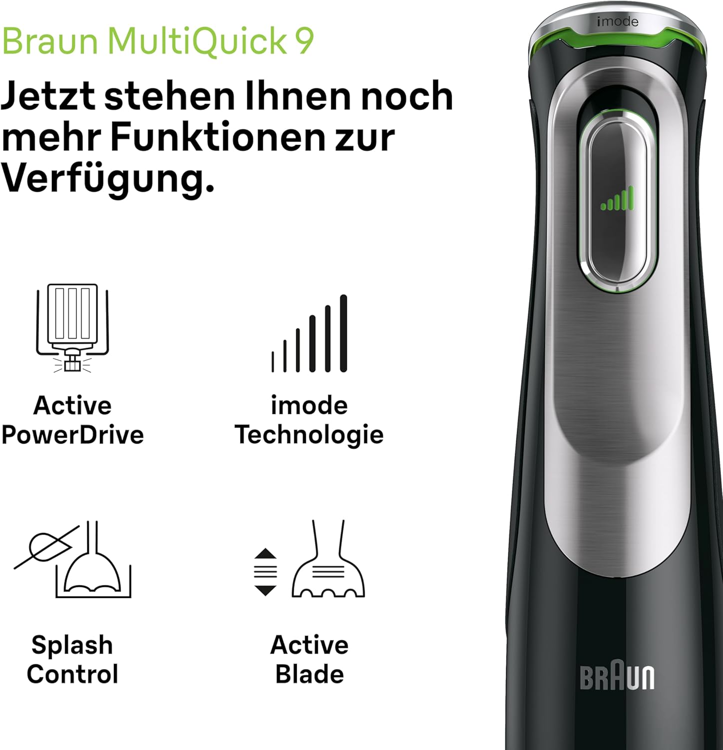 هاند بليندر براون مالتي كويك 9 1200 وات ‎–‎ Braun MultiQuick 9 Hand Blender 1200W MQ9187XLI