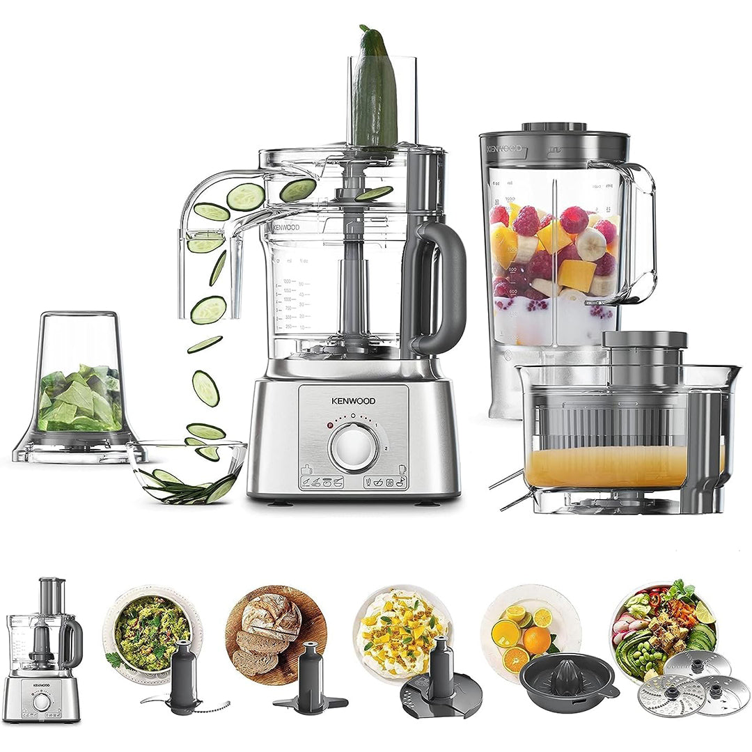 محضر طعام كينوود مالتي برو 1000 وات ‎–‎ Kenwood MultiPro Food Processor 1000W FDP65-880SI