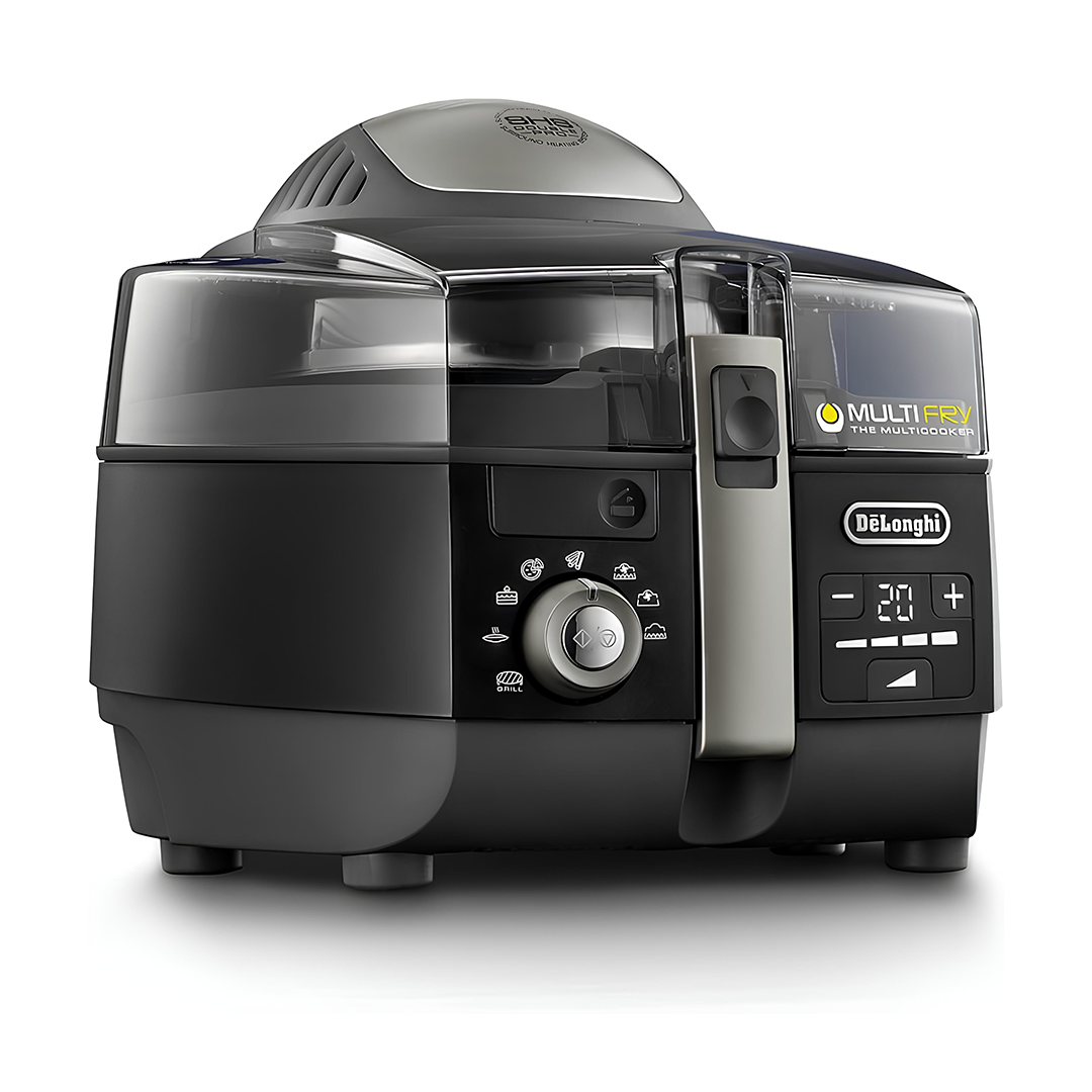 قلاية هوائية اكسترا شيف متعددة الاستخدامات مع نافذة عرض وترموستات قابل للتعديل من ديلونجي - FH1396 - 1.BK