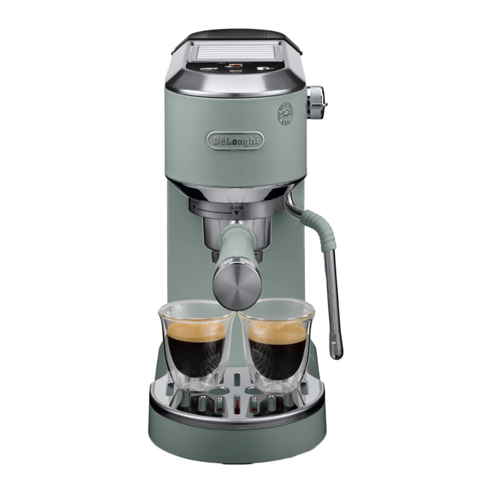 ماكينة قهوة ديلونجي ديديكا ديو شبه أوتوماتيك – تحضير إسبريسو وكولد برو – EC890.PK