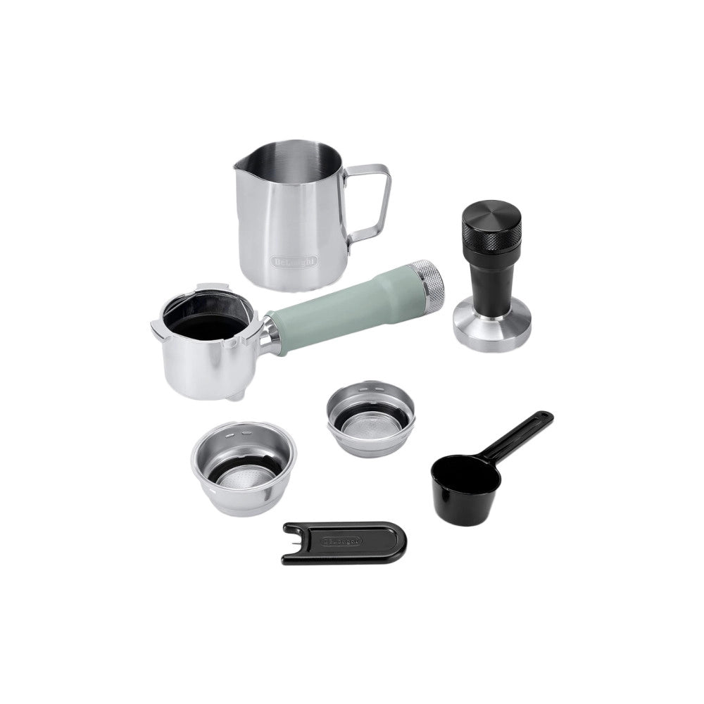 ماكينة قهوة ديلونجي ديديكا ديو شبه أوتوماتيك – تحضير إسبريسو وكولد برو – EC890.PK