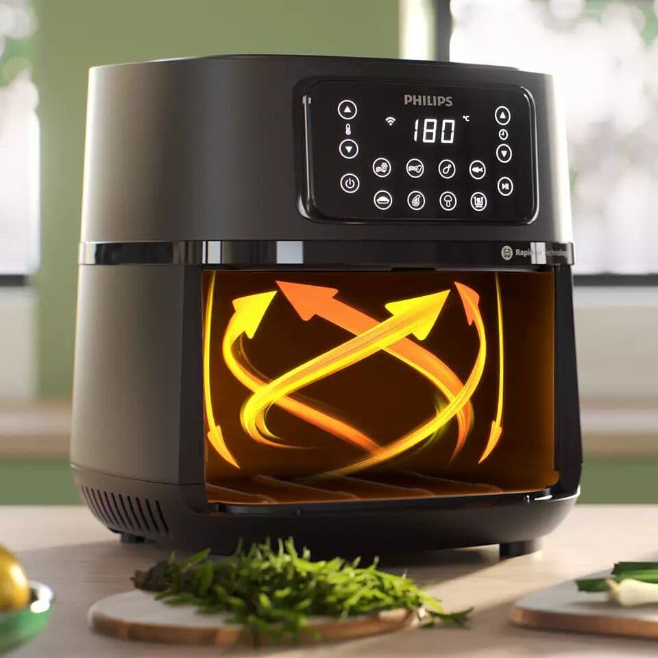 فيليبس قلاية هوائية رقمية 2000 وات 1.4 كجم ‎–‎ Philips Digital Air Fryer 2000W 1.4kg HD9285/93